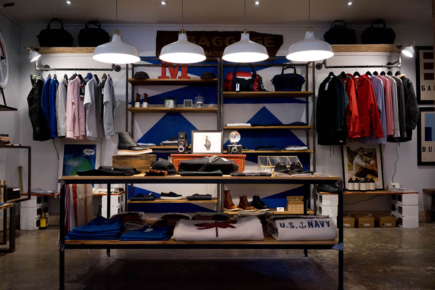 Interior of clothing shop