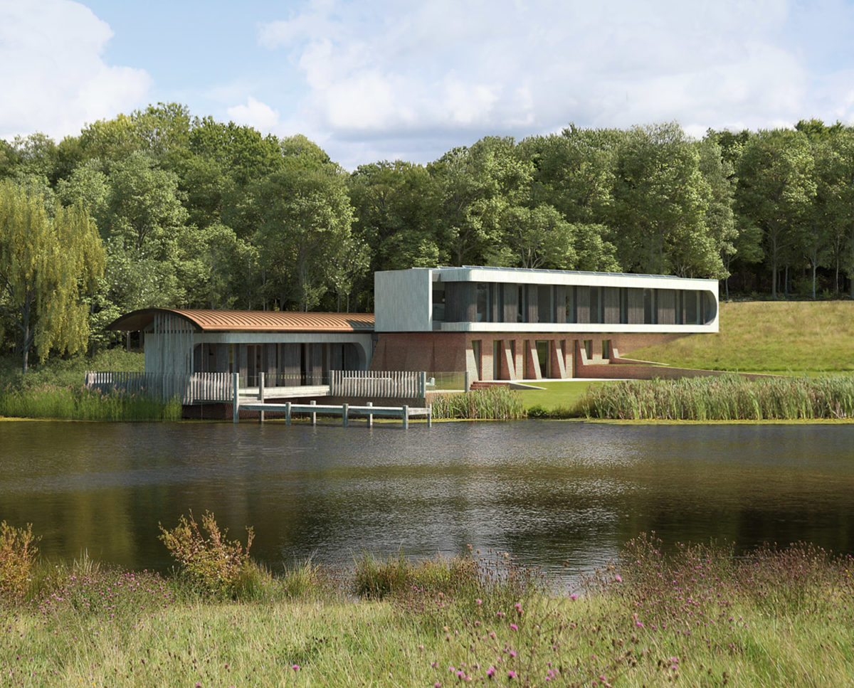 Lake house with Hawkes architecture