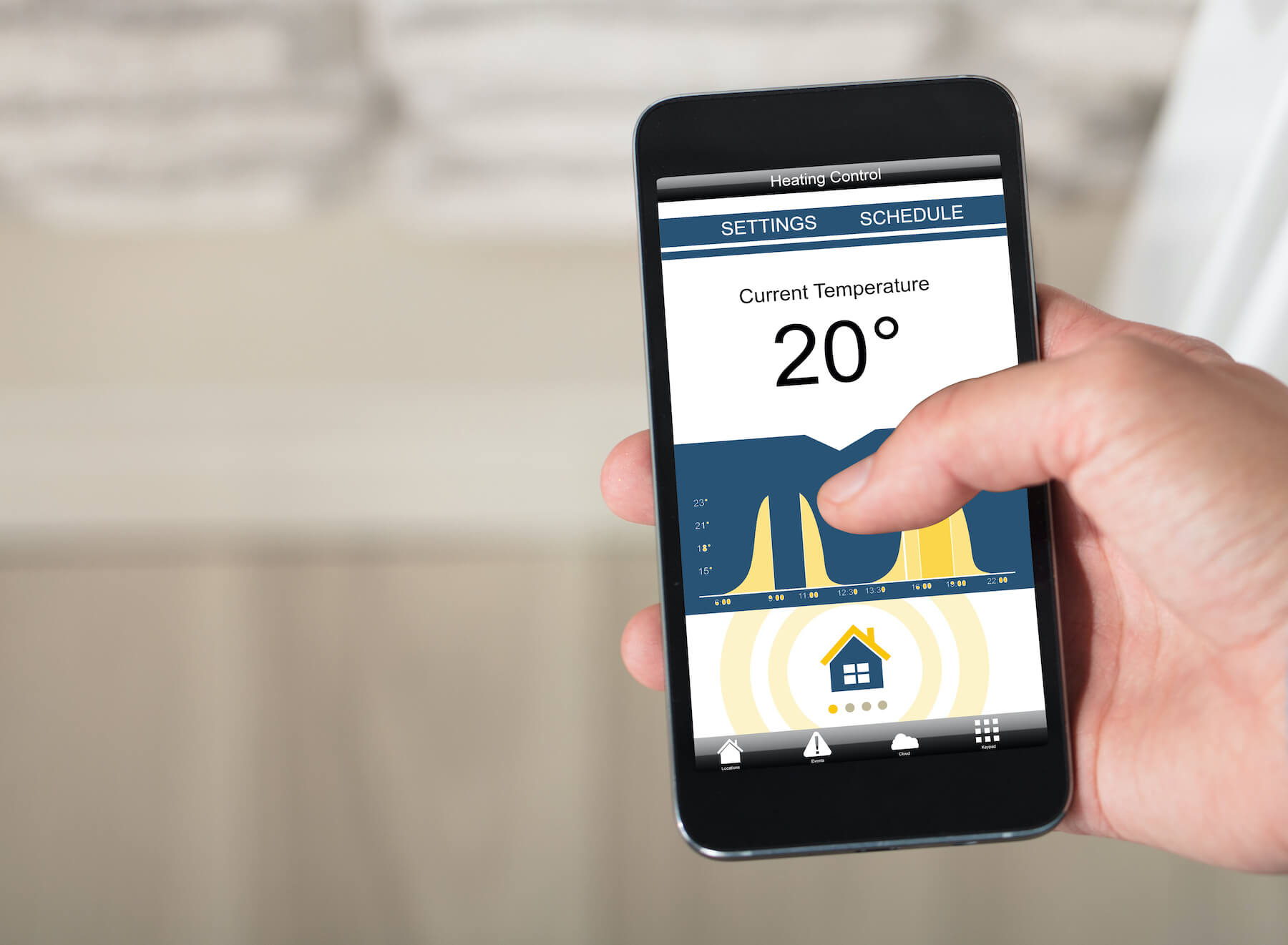 Temperature monitoring app