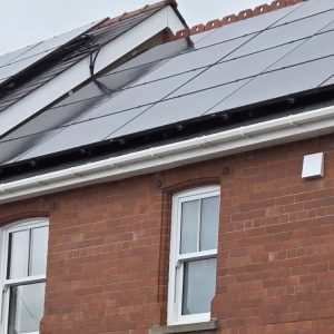 An older home can benefit from the combination of infrared heating and MVHR, especially when paired with solar/pv